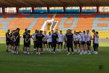 Trening przed meczem z FK Aktobe