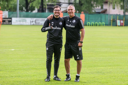 Pierwszy trening Legii w Austrii Michele Iannucci Alexandru Radu