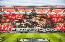 Legia Warszawa - Chelsea FC kibice Legii oprawy oprawa