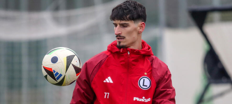 Pierwszy trening Kovacevicia z Legią Vladan Kovacević