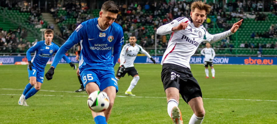 Legia Warszawa - Puszcza Niepołomice 2:0 Michalis Kosidis Jan Ziółkowski