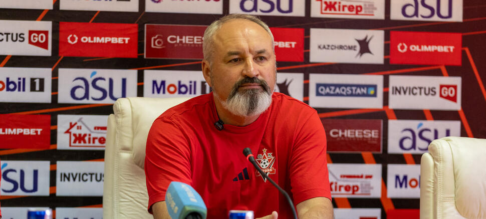 Wiaczesław Lewczuk Trening przed meczem z FK Aktobe