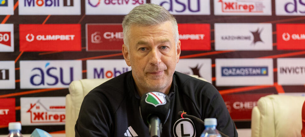 Edward Iordanescu Trening przed meczem z FK Aktobe