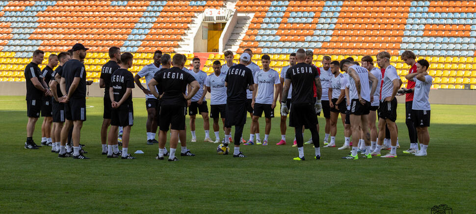 Trening przed meczem z FK Aktobe