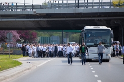 Galeria: Przemarsz Kibiców Legii na Finał Pucharu Polski