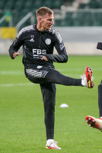 Trening Leicester City na stadionie Legii