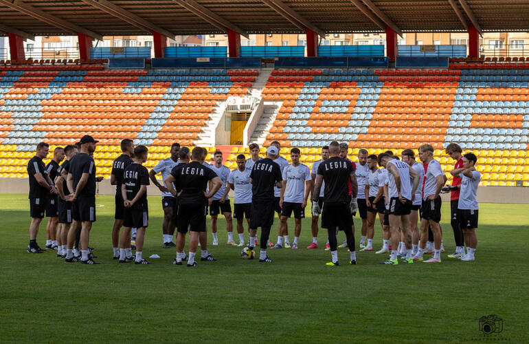 Trening przed meczem z FK Aktobe