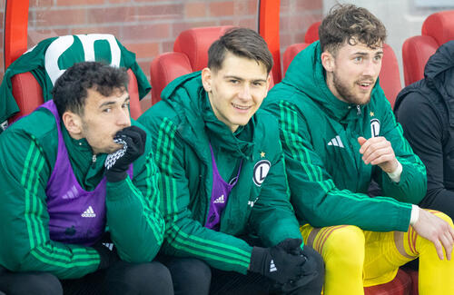 Qendrim Zyba Filip Rejczyk Kacper Tobiasz Sebastian Wołowicz Krzysztof Dowhań Widzew Łódź - Legia Warszawa 1:0