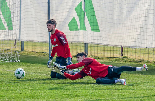Trening przed meczem z Molde FK