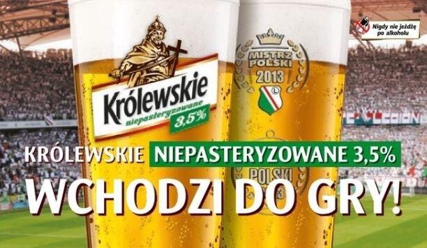 News: Nowe piwo królewskie zadebiutuje na Legii