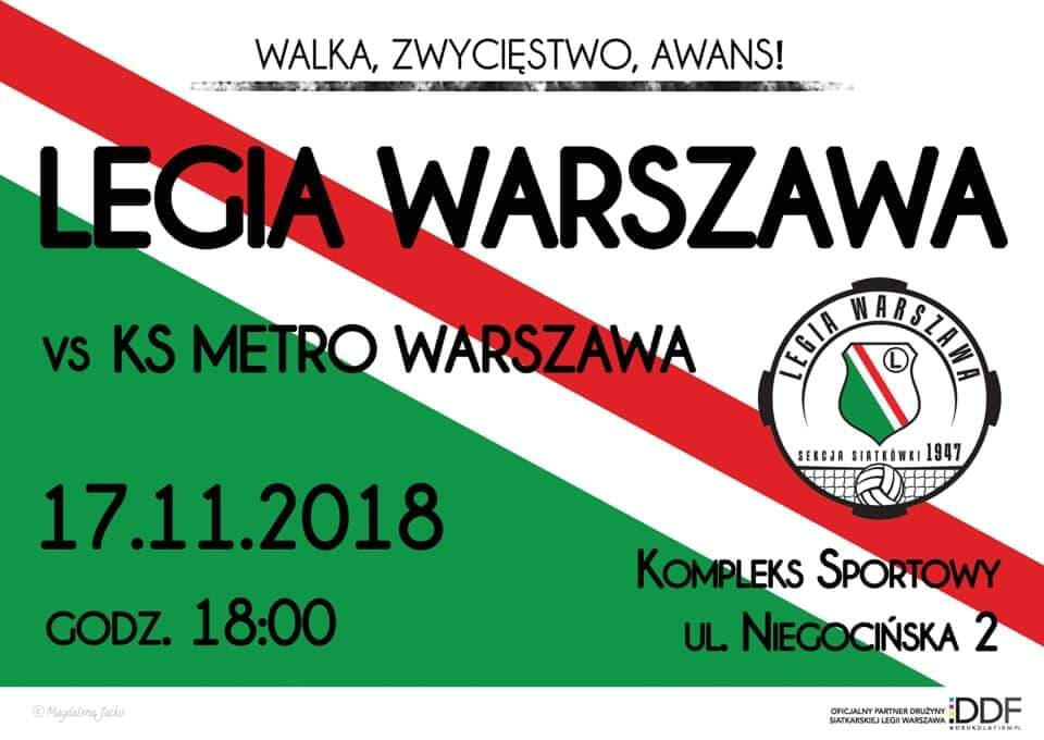 News: Siatkarska sekcja Legii Warszawa zaprasza na derby!