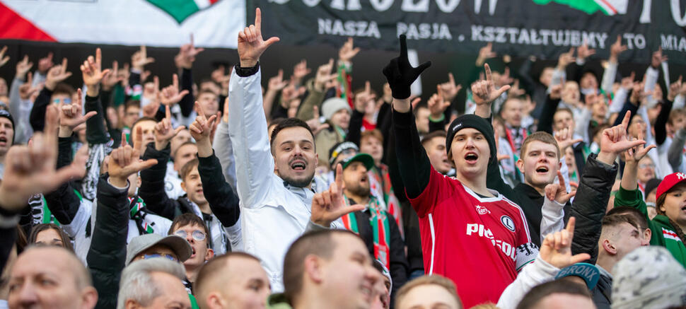 kibice Legii Legia Warszawa - Puszcza Niepołomice 1:1