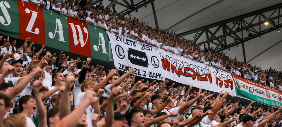 kibice Legii Legia Warszawa - Raków Częstochowa 0:1