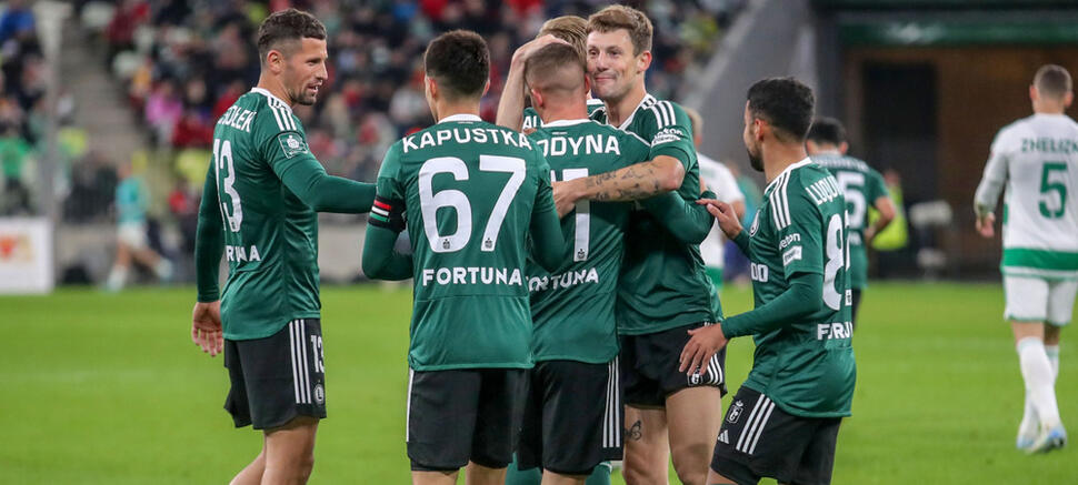 zespół Legia radość drużyna Lechia Gdańsk - Legia Warszawa 0:2