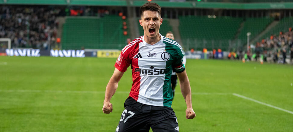 Legia Warszawa - Widzew Łódź 2:1 Bartosz Kapustka