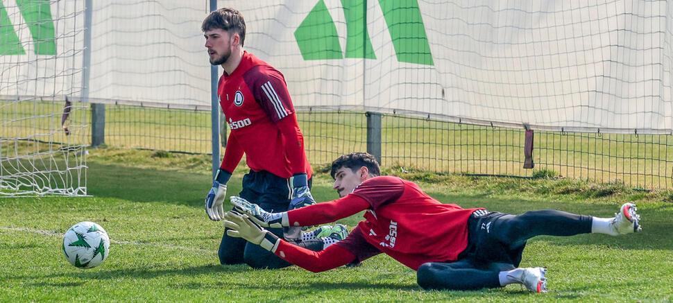 Trening przed meczem z Molde FK