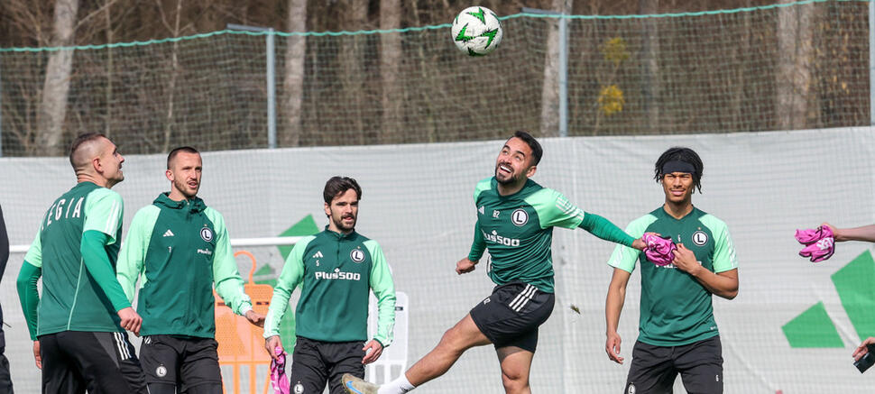 Trening przed meczem z Molde FK