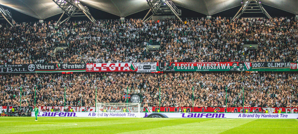 Legia Warszawa - Chelsea FC kibice Legii