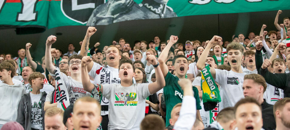 kibice Legii Legia Warszawa - Jagiellonia Białystok 0:1