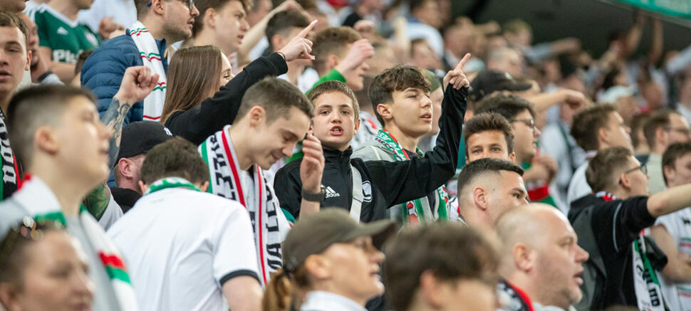 kibice Legii Legia Warszawa - Jagiellonia Białystok 0:1