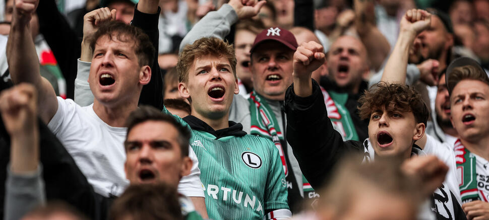 kibice Legii Legia Warszawa - Lech Poznań 0:1