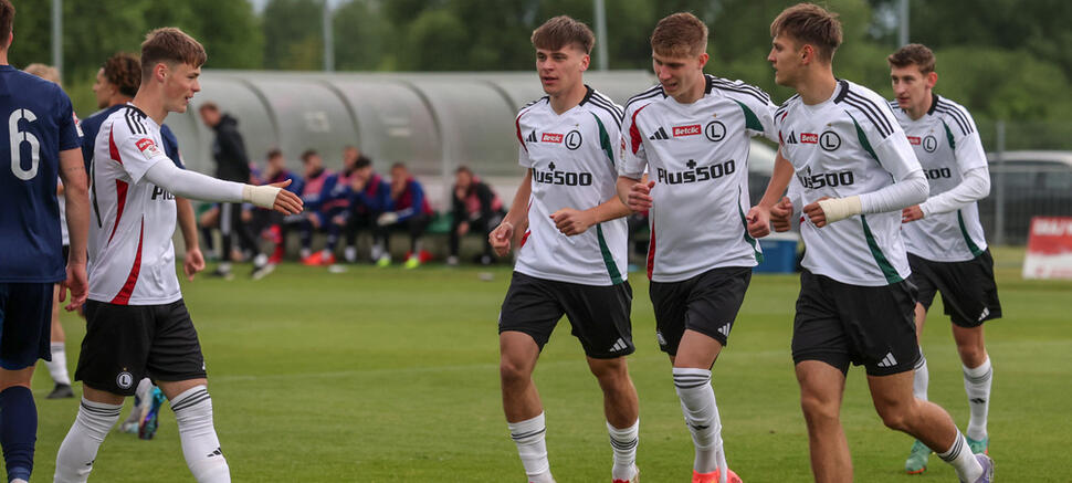 Jakub Zbróg Igor Skrobała Rafał Boczoń Legia II Warszawa - Wisła II Płock 4:0