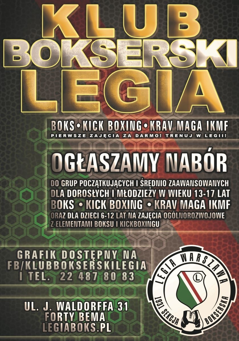 News: Nabory do sekcji bokserskiej Legii