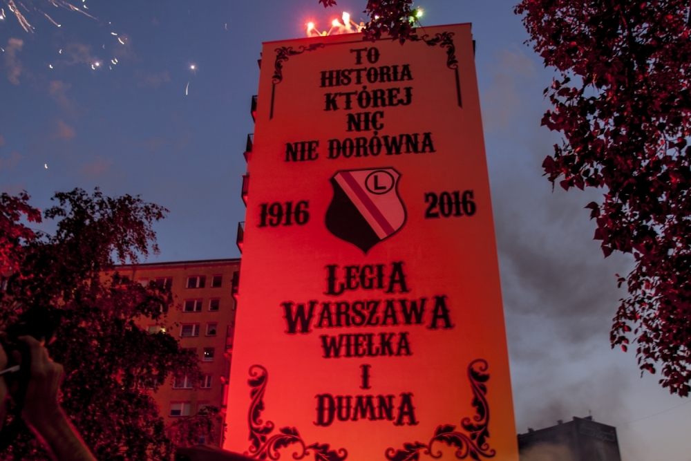 News: Mural na stulecie Legii Warszawa