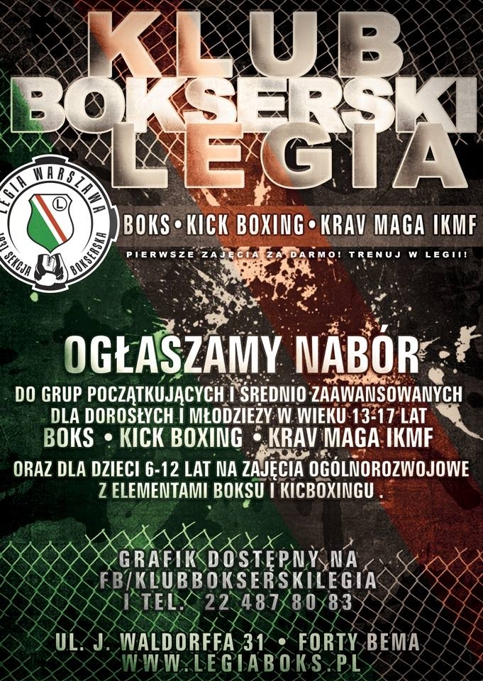 News: Nabór do klubu bokserskiego Legii