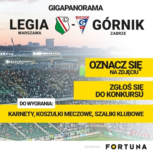 News: Gigapanorama z meczu Legii - ostatnie dwa dni zabawy