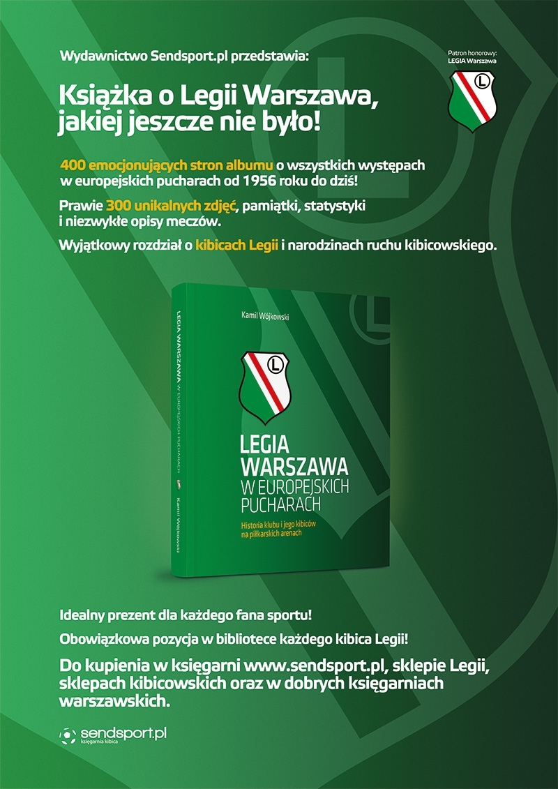 News: Konkurs: Do wygrania książka "Legia w europejskich pucharach".