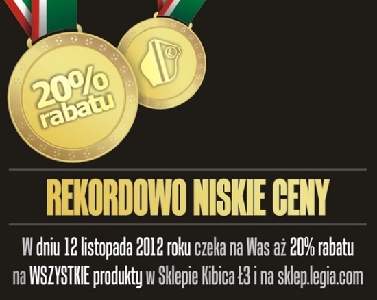 News: Przeceny w sklepie Legii