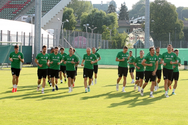 Ostatni trening przed meczem ze Spartakiem Trnawa