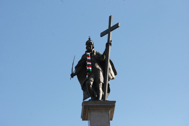 Zygmunt III Waza przyozdobiony w barwy Legii