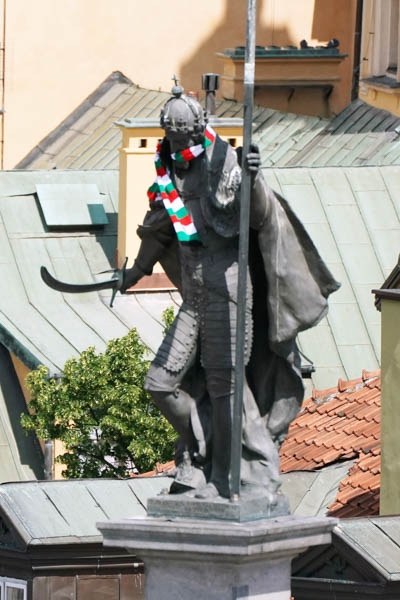 Zygmunt III Waza przyozdobiony w barwy Legii