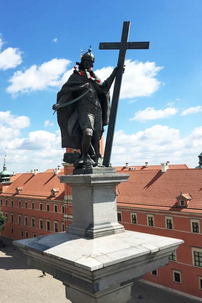 Zygmunt III Waza przyozdobiony w barwy Legii