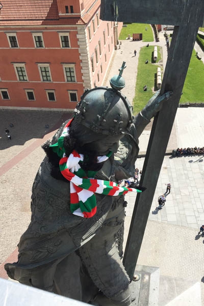 Zygmunt III Waza przyozdobiony w barwy Legii
