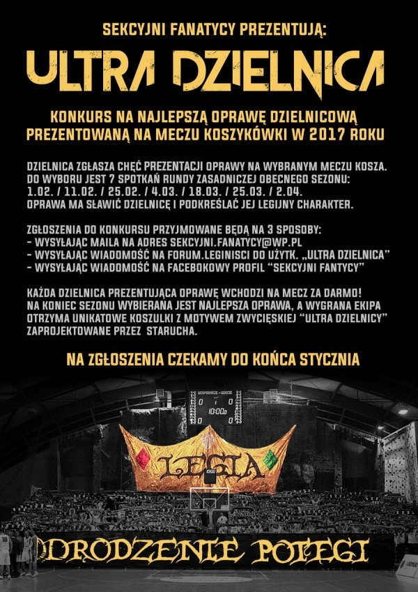 Sekcyjni Fanatycy zapraszają dzielnice do prezentacji opraw