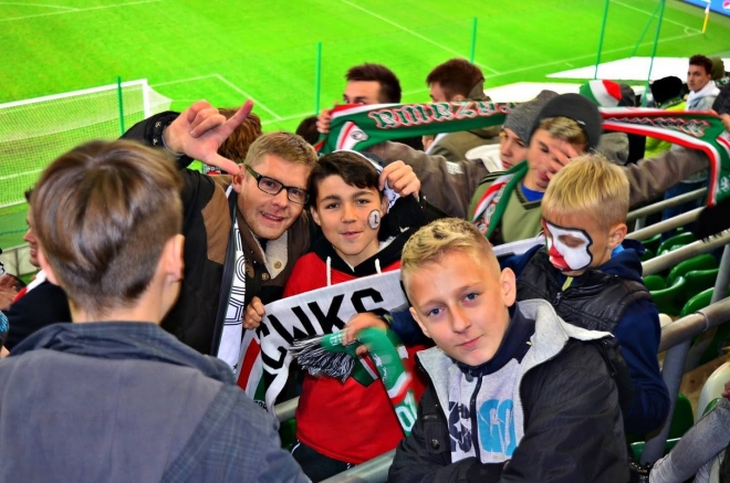 Dzieciaki z Drawska Pomorskiego na meczu Legii z Lechem