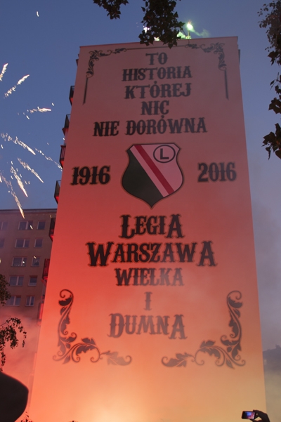 Mural na stulecie Legii Warszawa