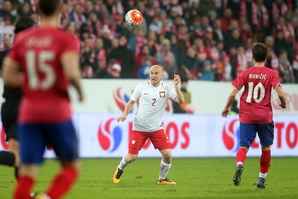 Polska - Serbia 1:0, występy Jodłowca, Borysiuka i Pazdana