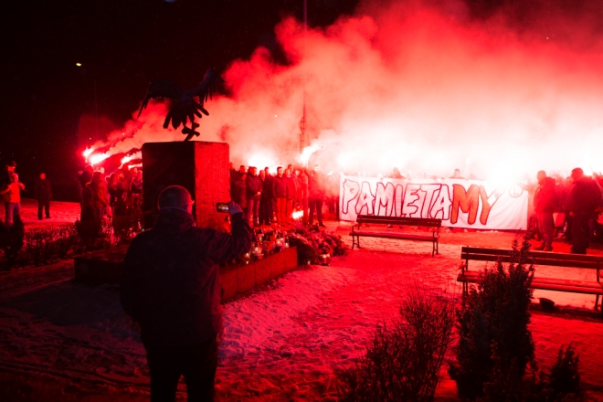 Kibice Legii upamiętnili Dzień Pamięci Żołnierzy Wyklętych