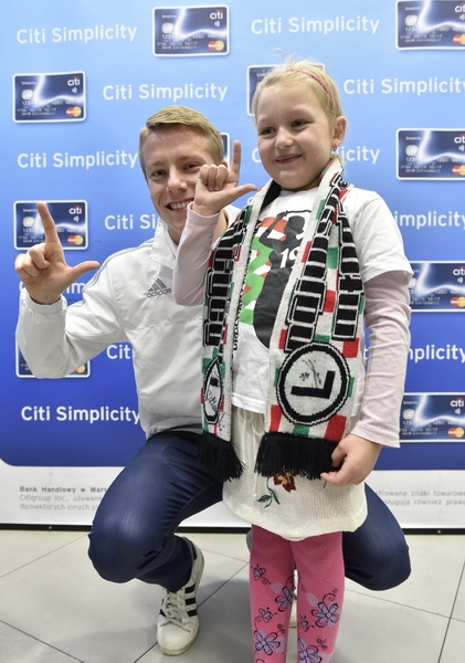 Spotkanie piłkarzy Legii z kibicami w Blue City
