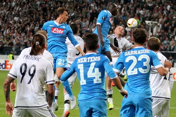 Fotoreportaże z meczu z Napoli