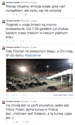 Poznański radny obrażał Legię. Teraz przeprasza tłumacząc się cytatem