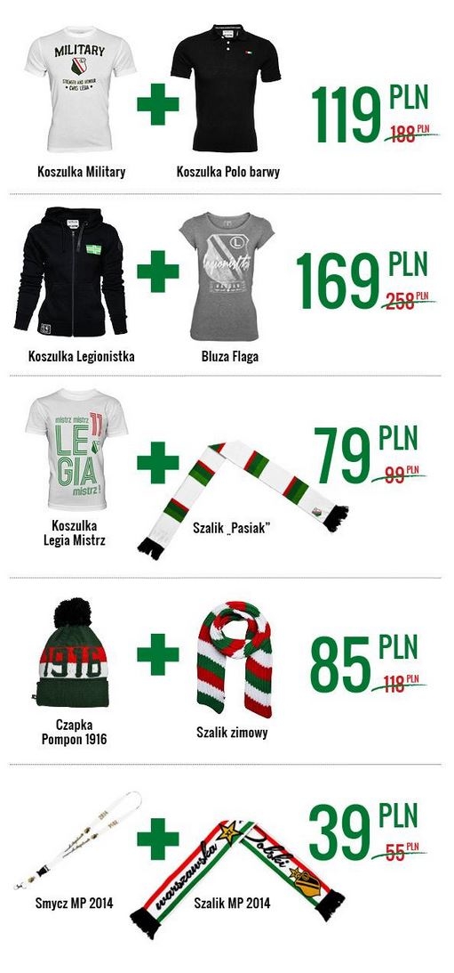 Nowości w Legia FanStore - pakiety kibica