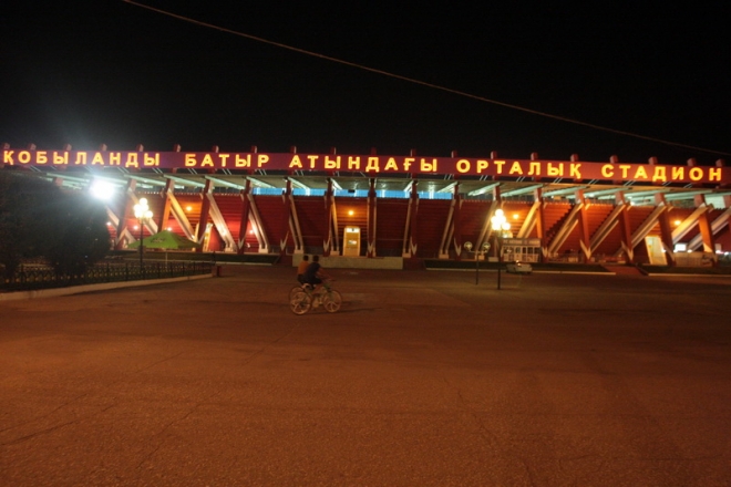 Legioniści trenowali na stadionie w Aktobe