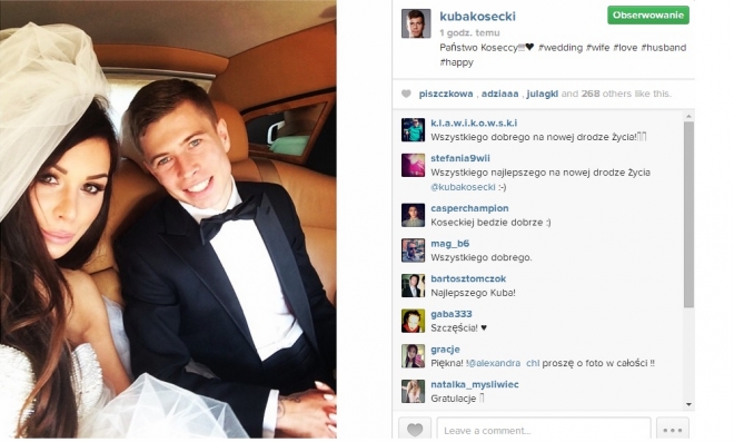 Jakub Kosecki zmienił stan cywilny
