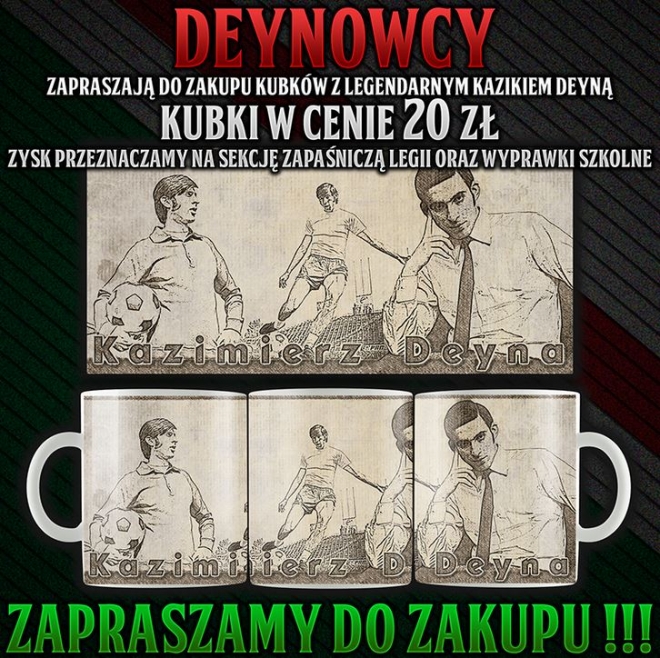 Kubki z podobizną Deyny - pomoc dla sekcji zapasów
