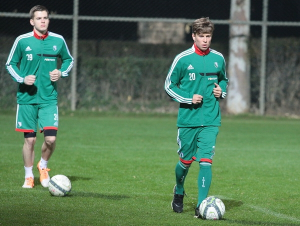 Pierwszy trening na boisku w Belek